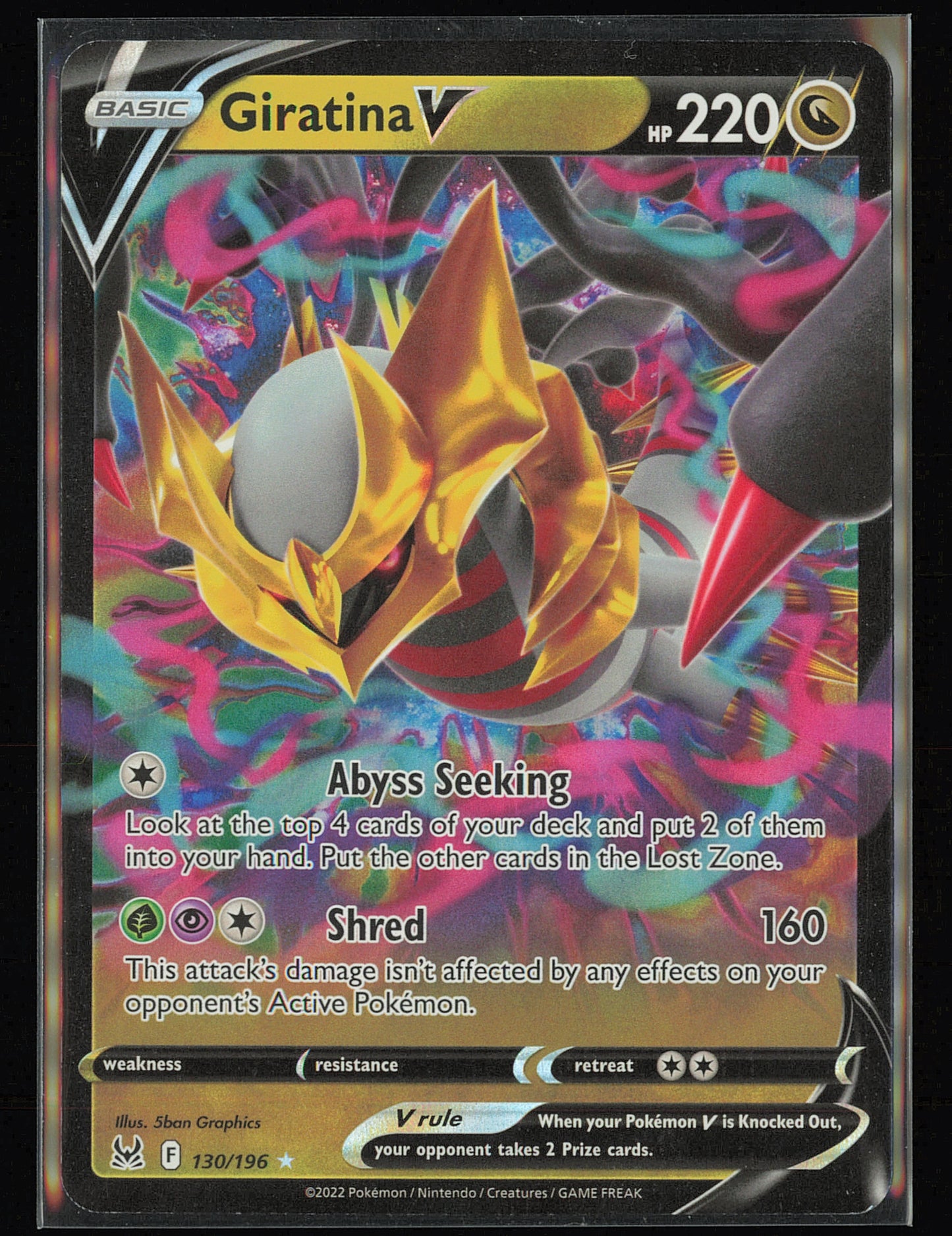 SWSH11: Lost Origin #130/196 Giratina V