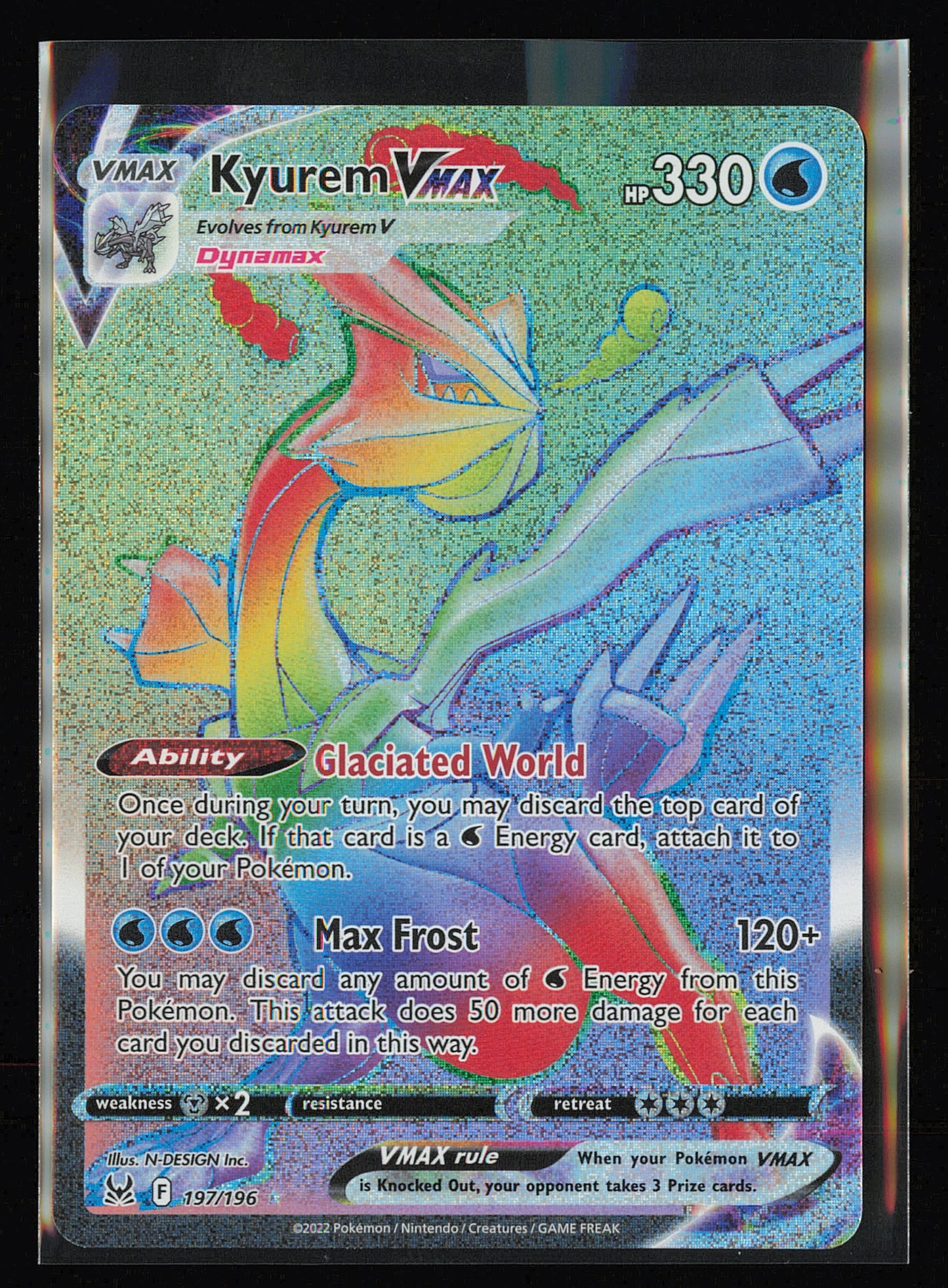 SWSH11: Lost Origin #197/196 Kyurem VMAX (Secret)
