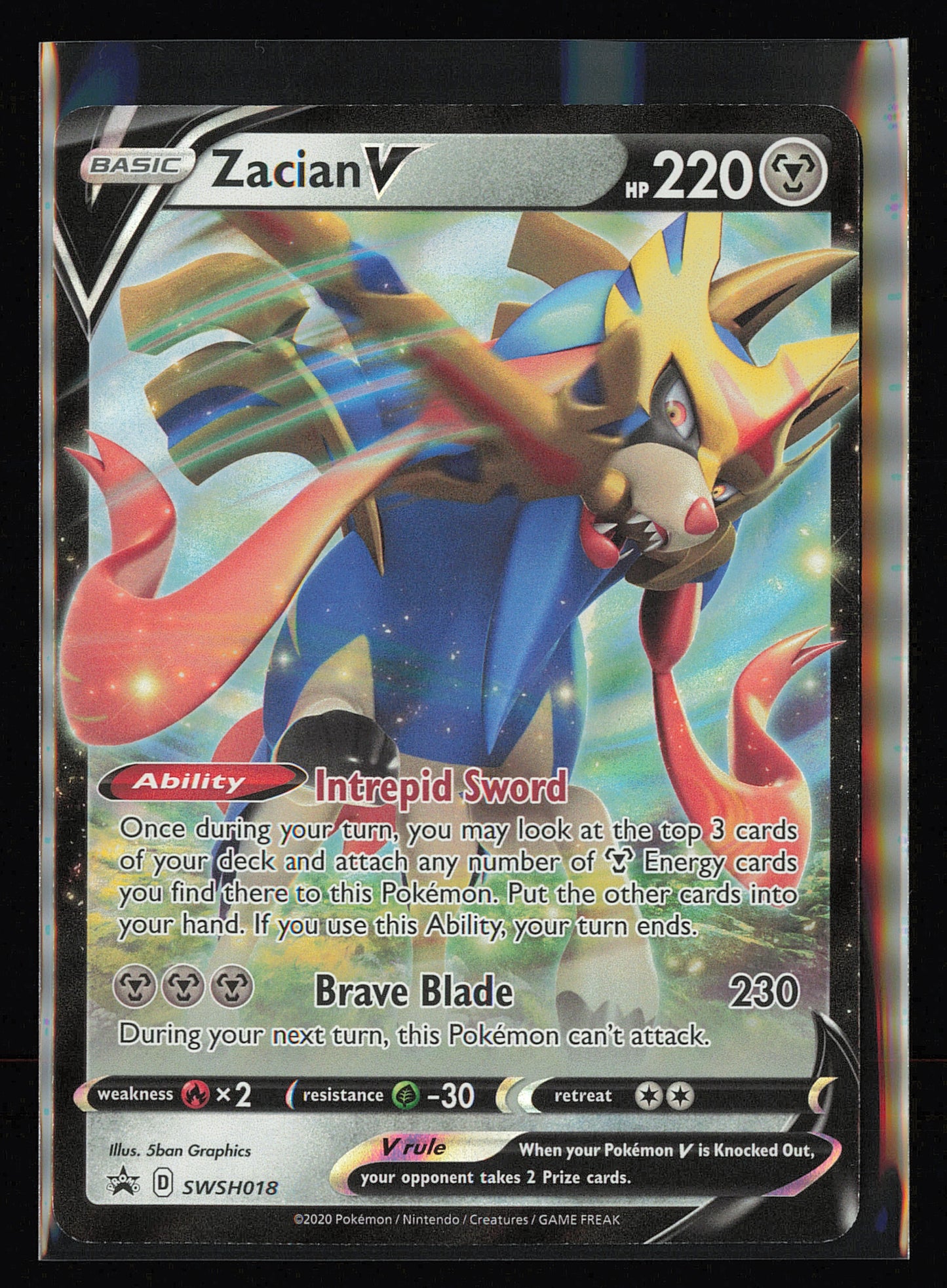 SWSH: Sword & Shield Promo Cards #SWSH018 Zacian V