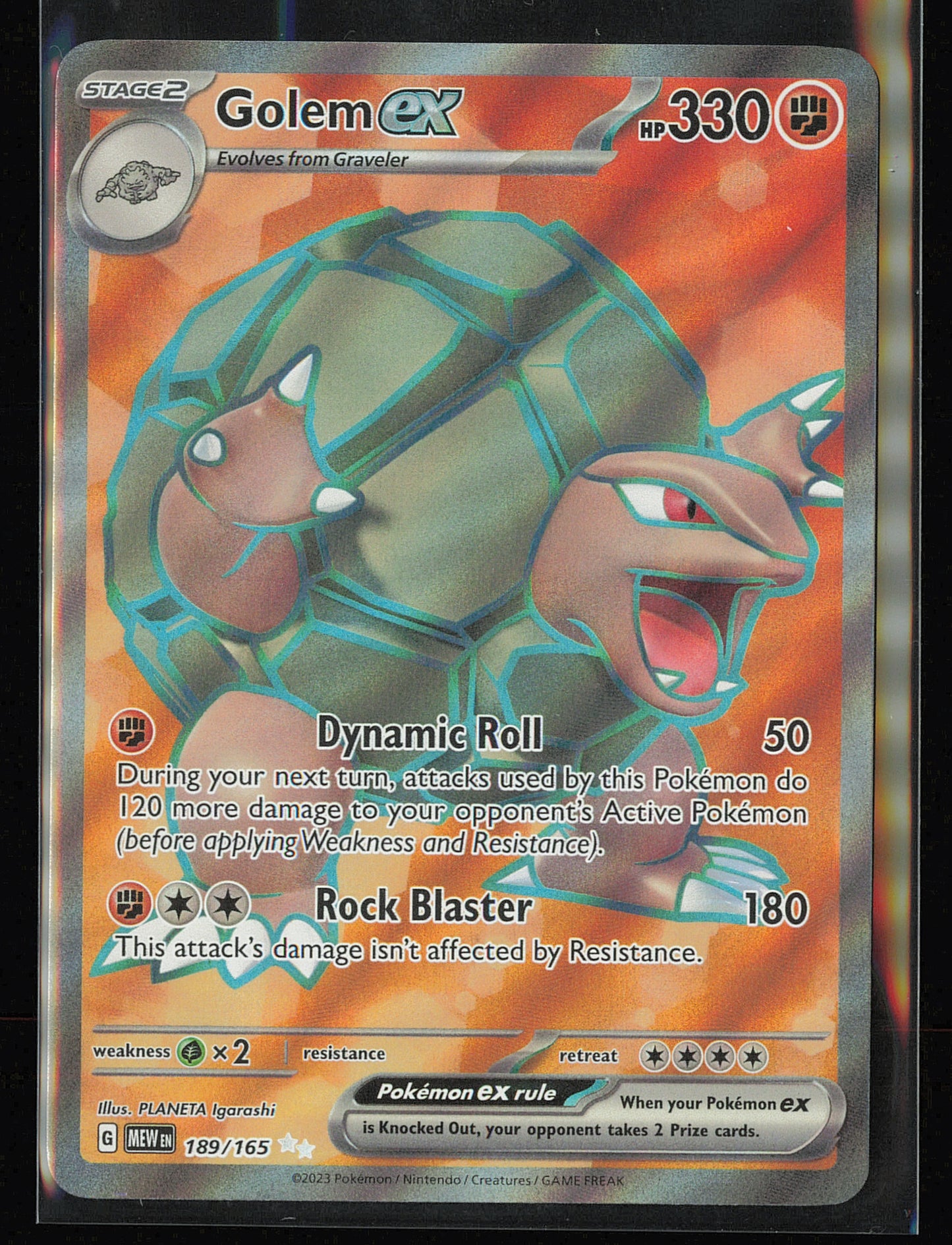 SV: Scarlet & Violet 151 #189/165 Golem ex