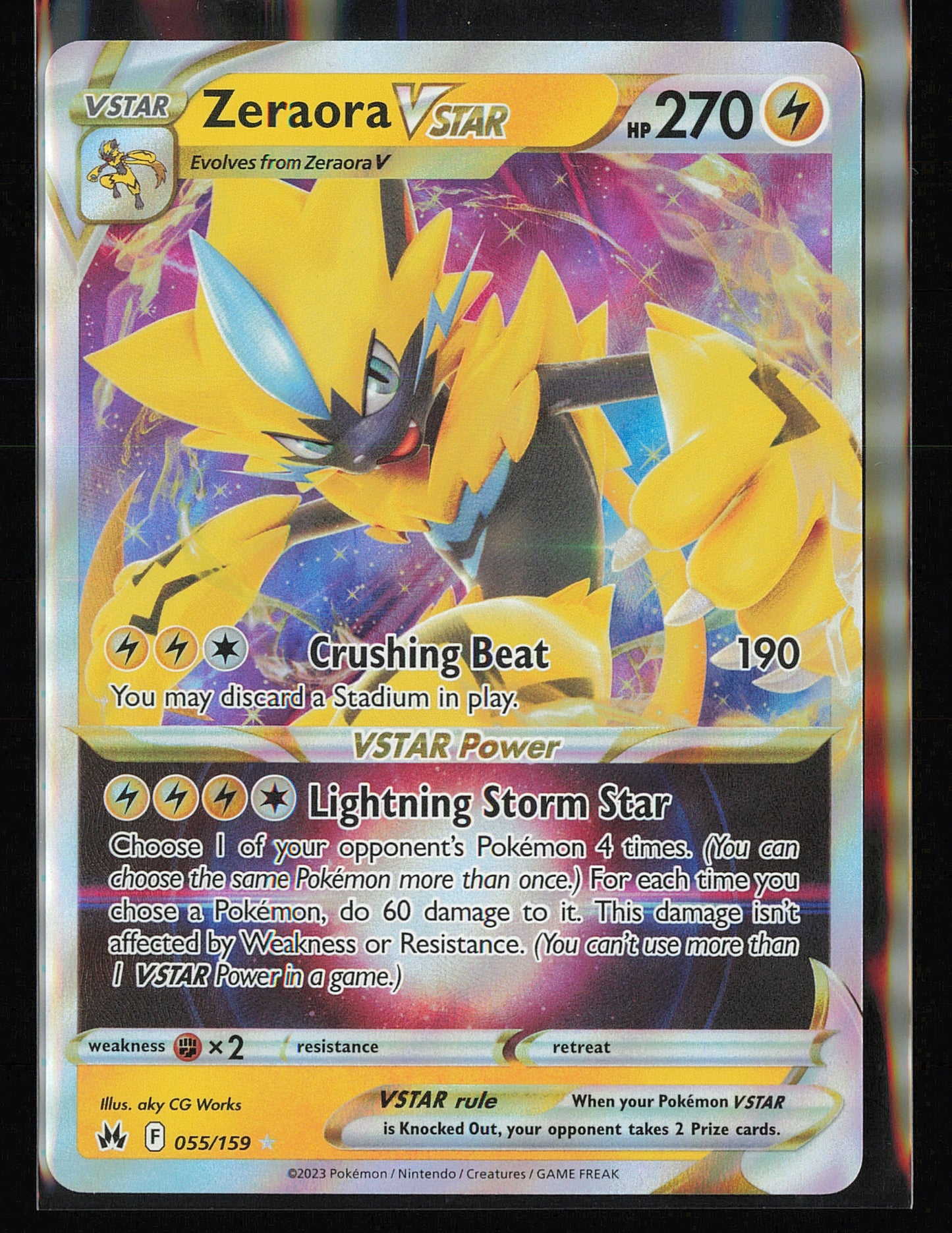 SWSH: Crown Zenith #055/159 Zeraora VSTAR
