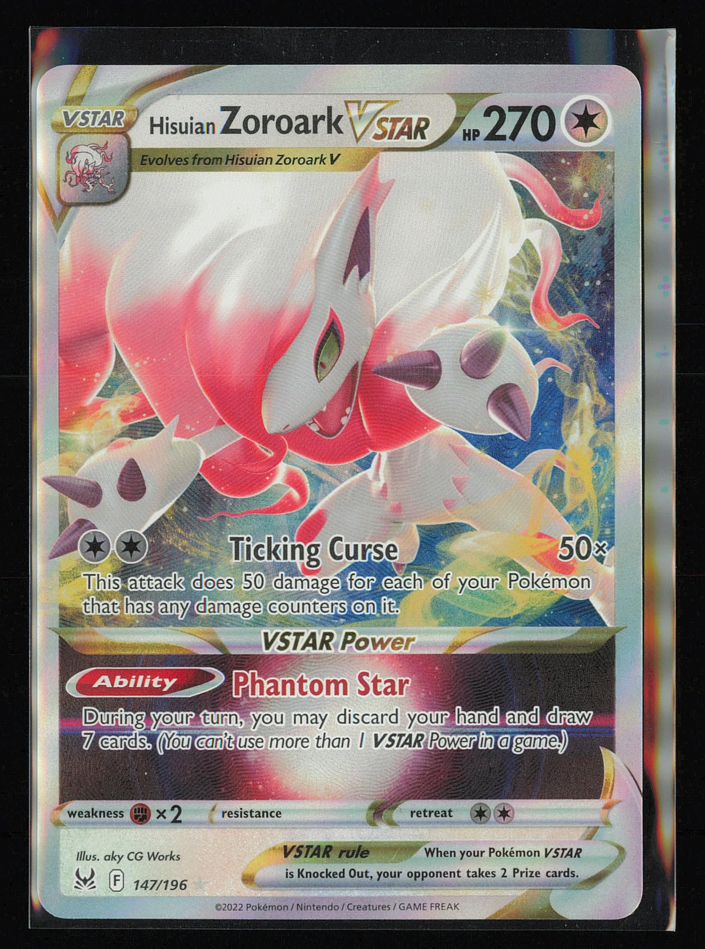 SWSH11: Lost Origin #147/196 Hisuian Zoroark VSTAR
