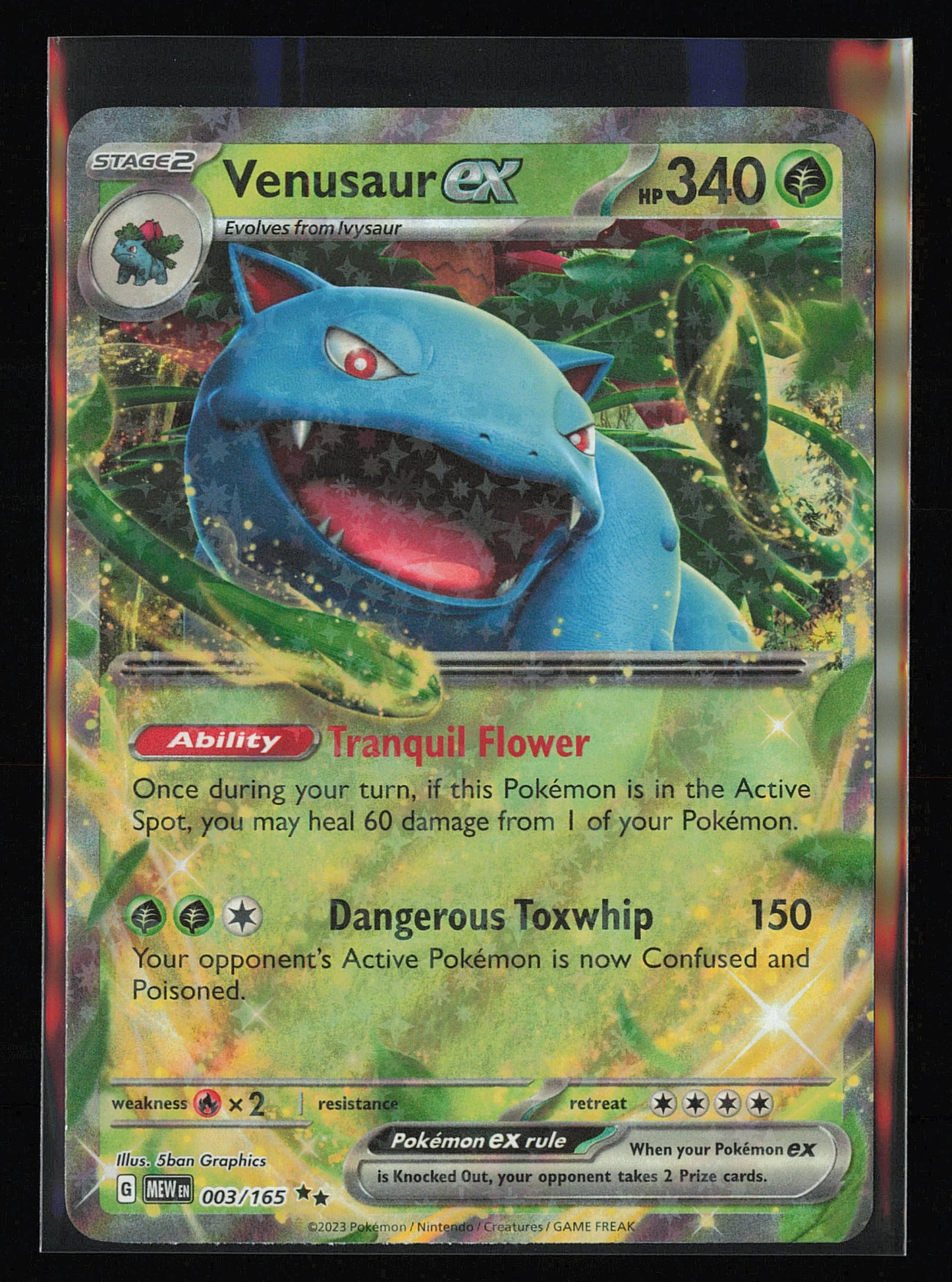 SV: Scarlet & Violet 151 #003/165 Venusaur ex