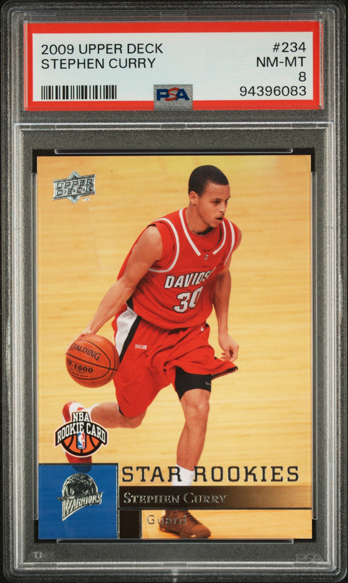 2009 Upper Deck #234 Stephen Curry PSA 8