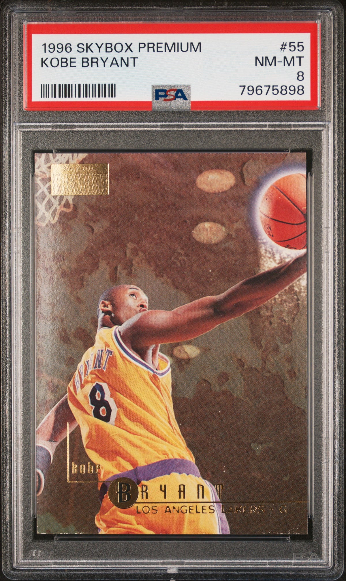 1996 Skybox Premium #55 Kobe Bryant PSA 8