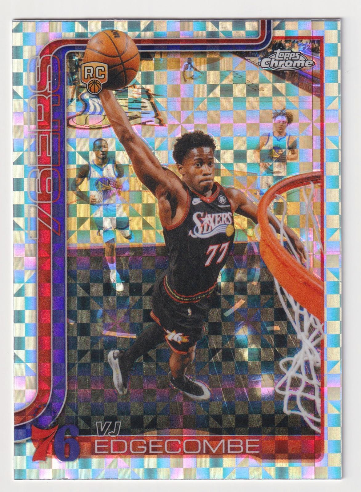 2025-26 Topps Chrome Update #153 VJ Edgecombe X-Fractor
