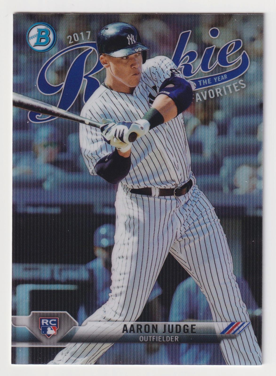2017 Bowman #ROYF-9 Aaron Judge Rookie of the Year Favorites