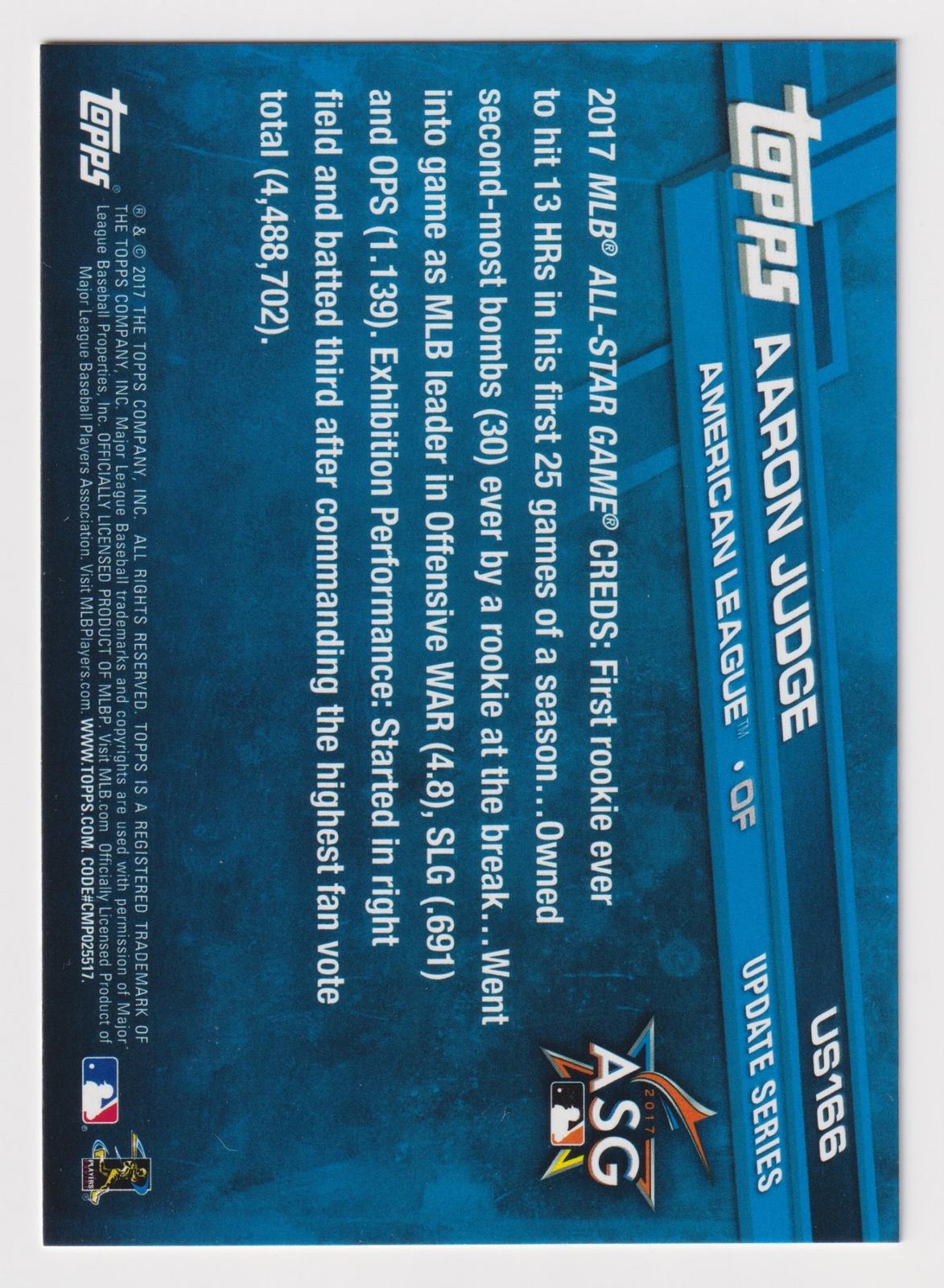 2017 Topps Update #US166 Aaron Judge