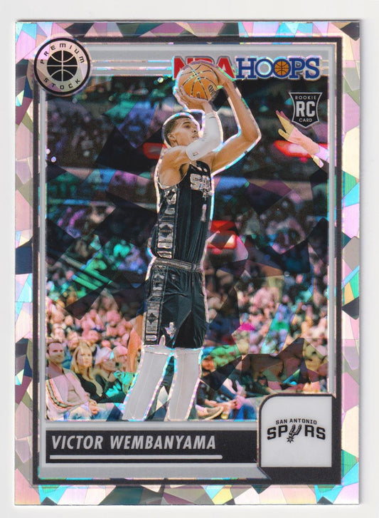 2023-24 Hoops Premium Stock #108 Victor Wembanyama Ice Prizm