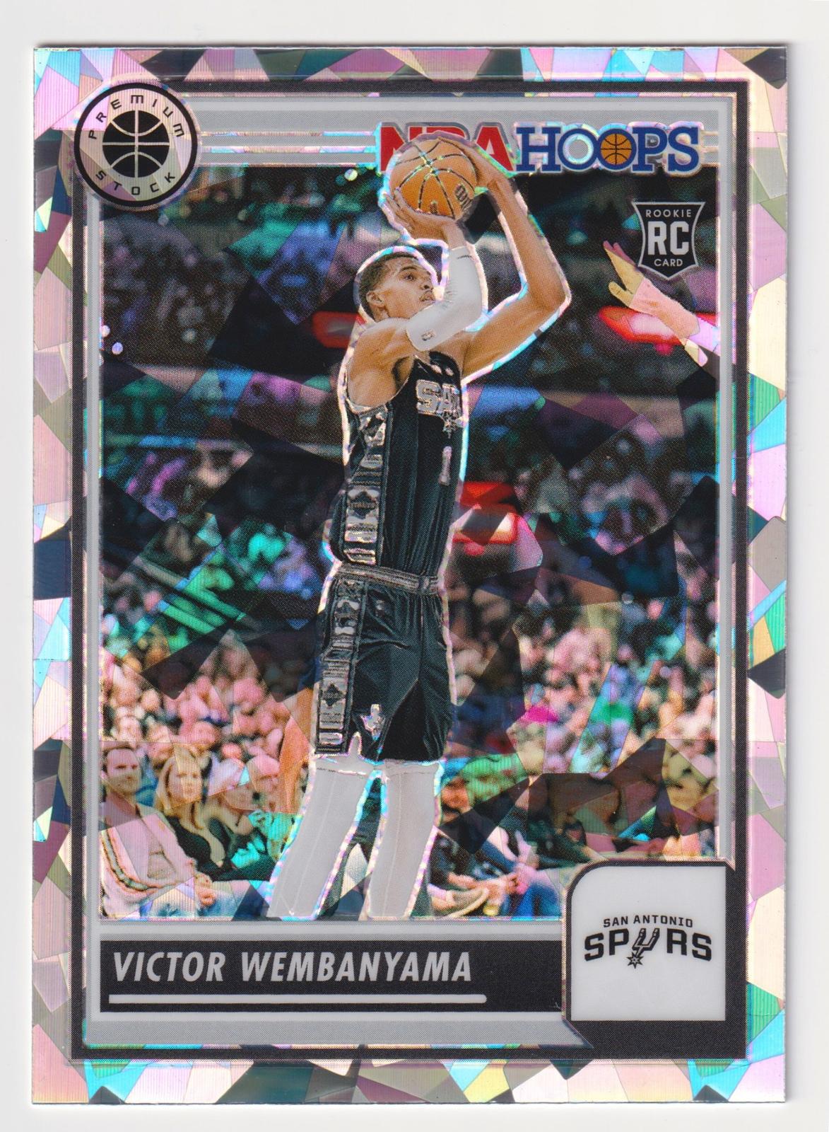 2023-24 Hoops Premium Stock #108 Victor Wembanyama Ice Prizm