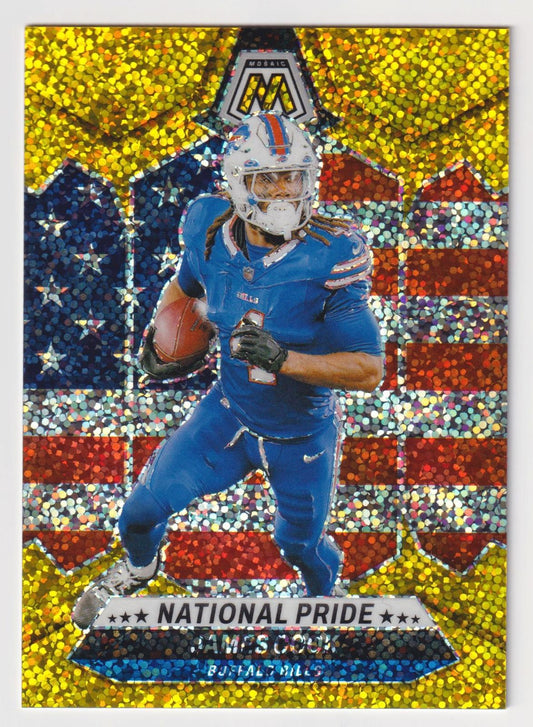 2024 Panini Mosaic #259 James Cook Gold Sparkle #/24