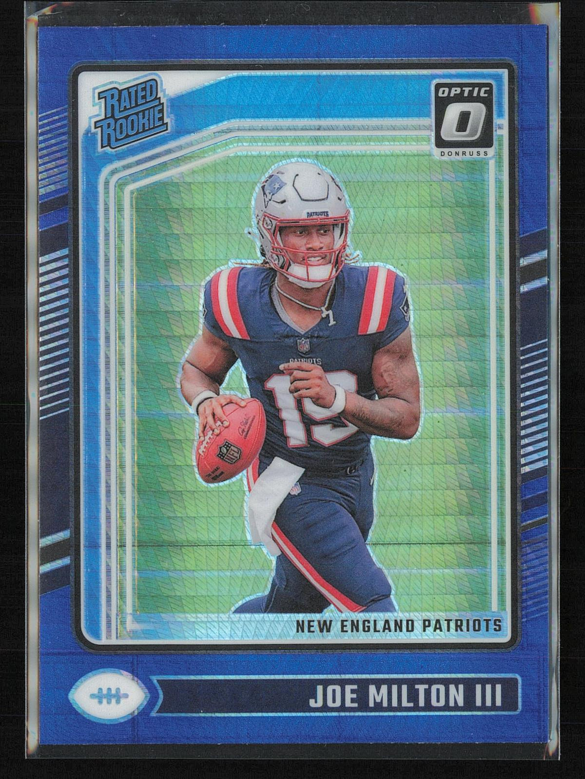 2024 Donruss Optic #255 Joe Milton III Blue Hyper