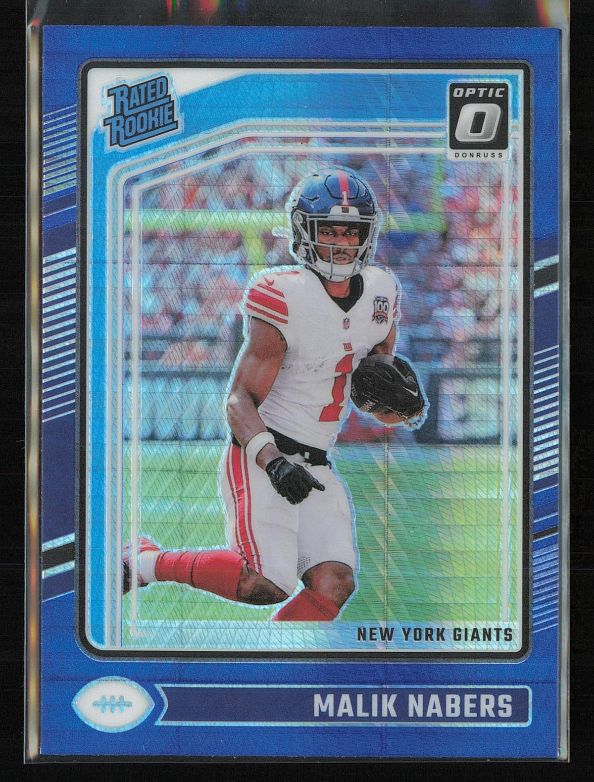 2024 Donruss Optic #271 Malik Nabers Blue Hyper
