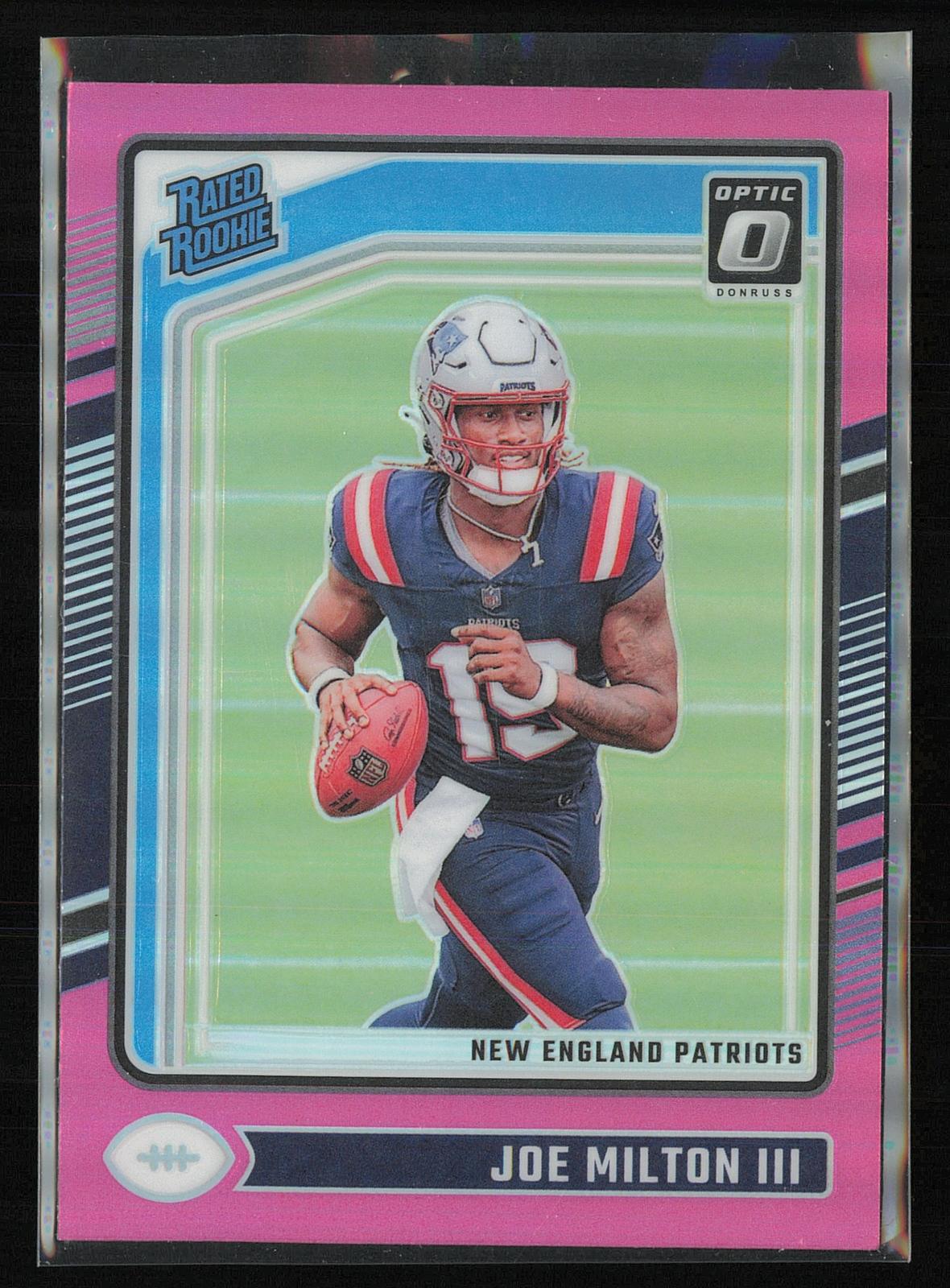 2024 Donruss Optic #255 Joe Milton III Pink