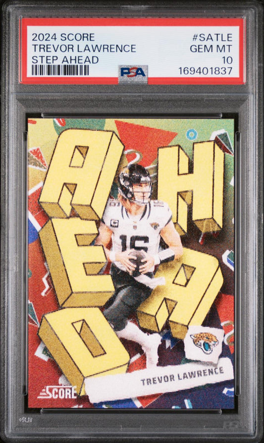 2024 Panini Score Step Ahead #SATLE Trevor Lawrence PSA 10