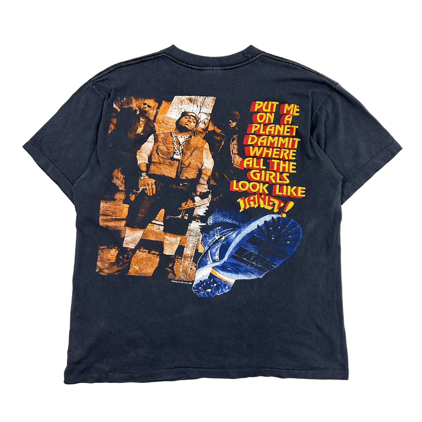 Janet Jackson Album Cover 90s Rap Hip Hop Tee