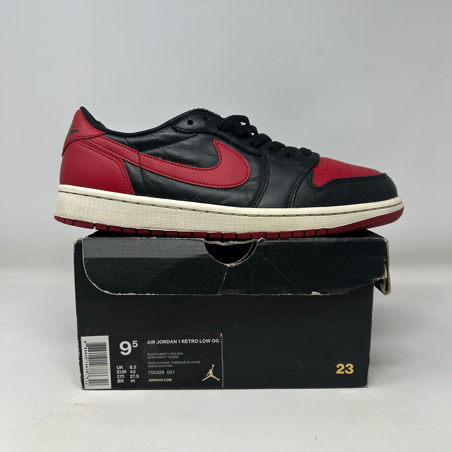 Jordan 1 Low Bred (2015) Pre-Owned