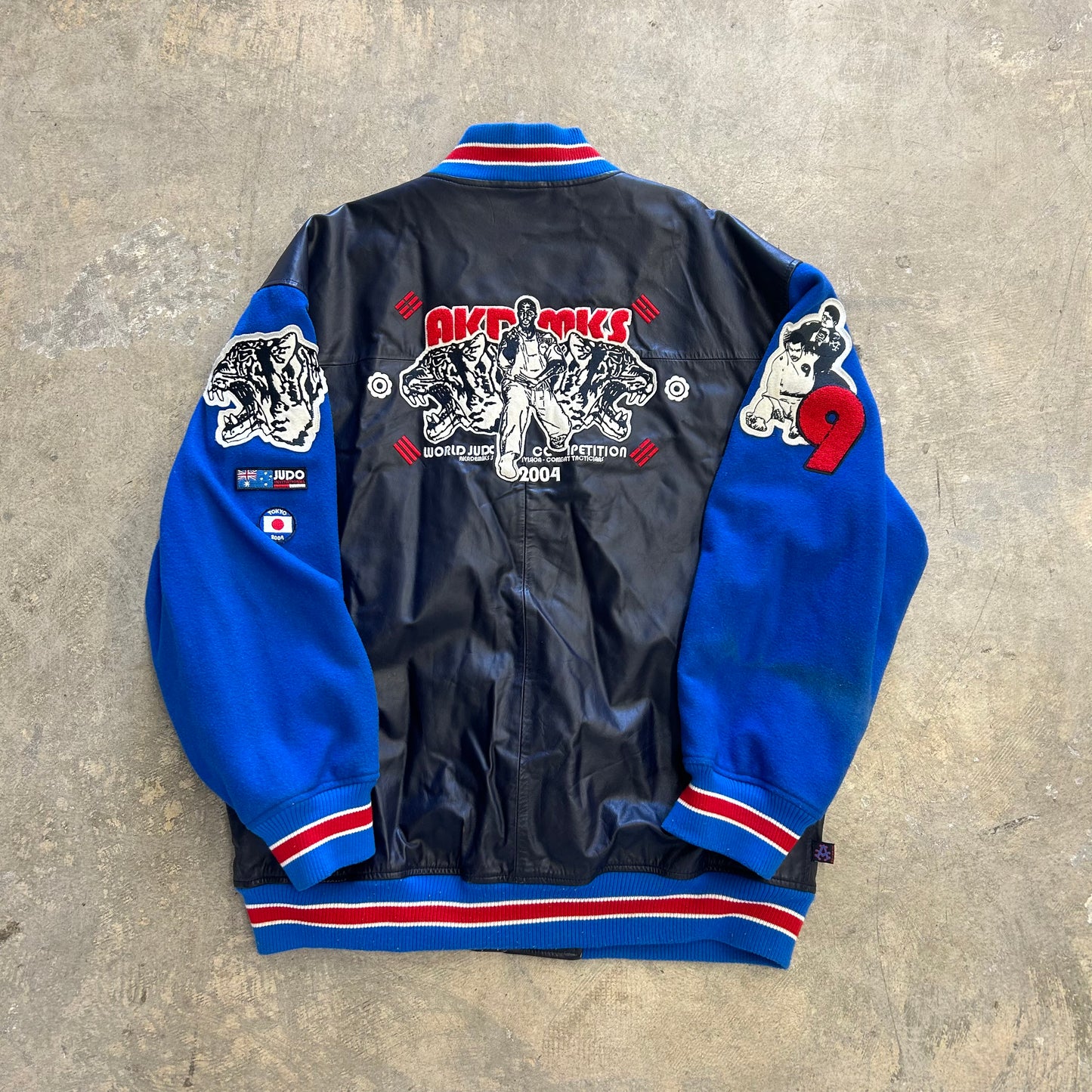 Vintage Akademiks Judo Varsity Jacket Sz 2XL