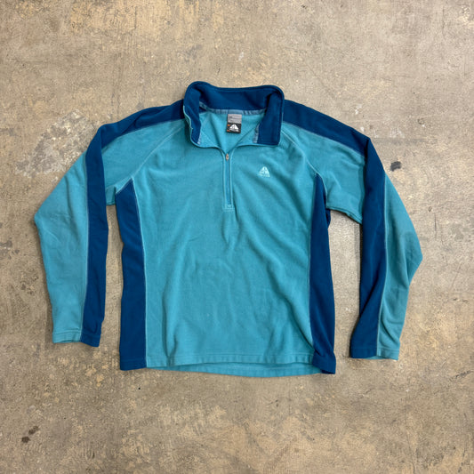 Nike ACG Blue Quarter Zip Sz L Womens