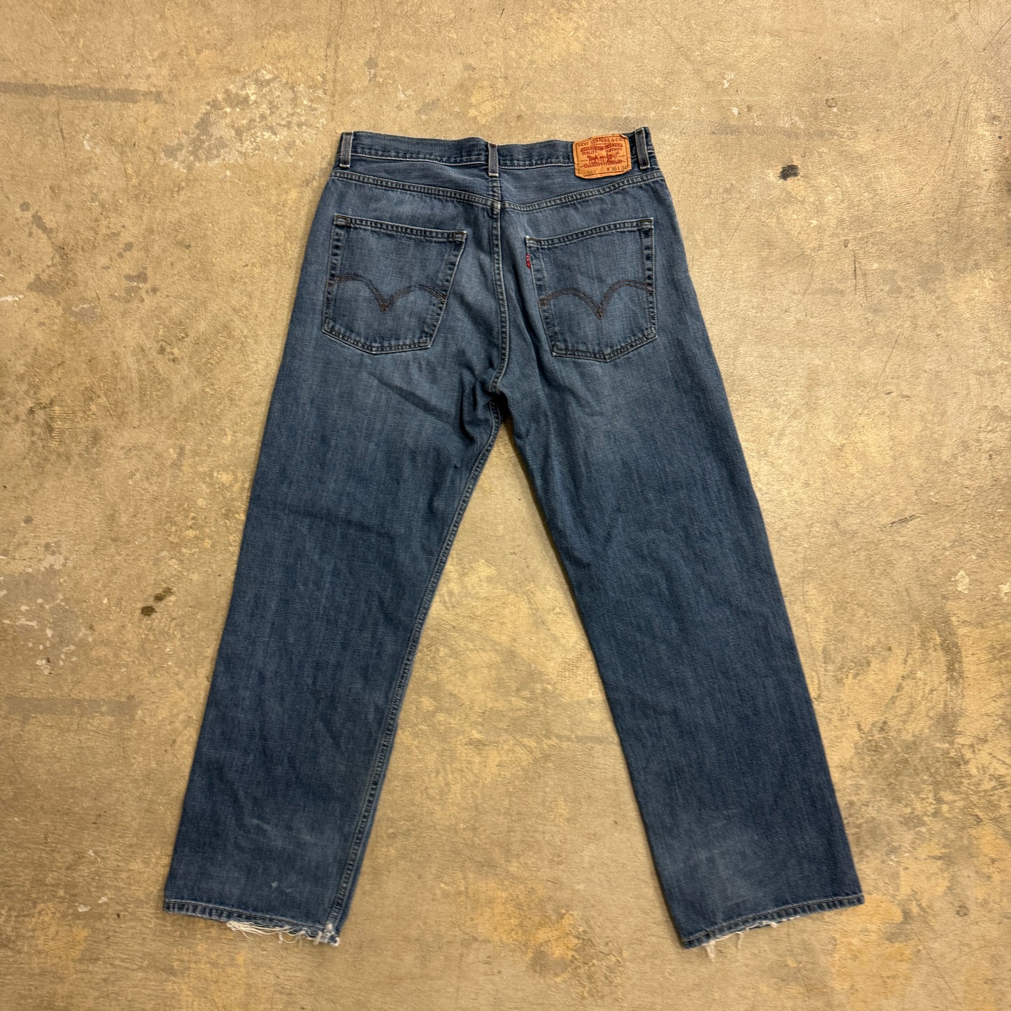 Levis Loose Strait Baggy Jeans Sz 36