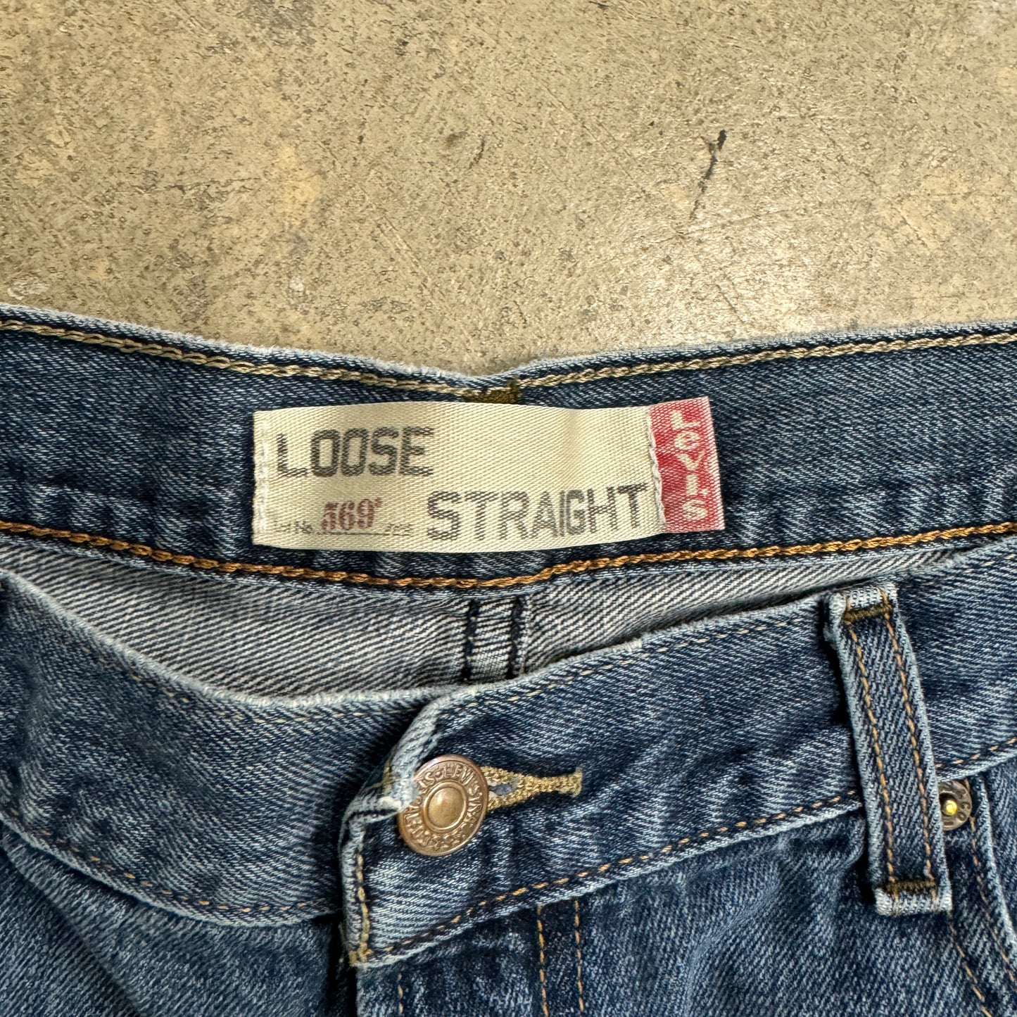 Levis Loose Strait Baggy Jeans Sz 36