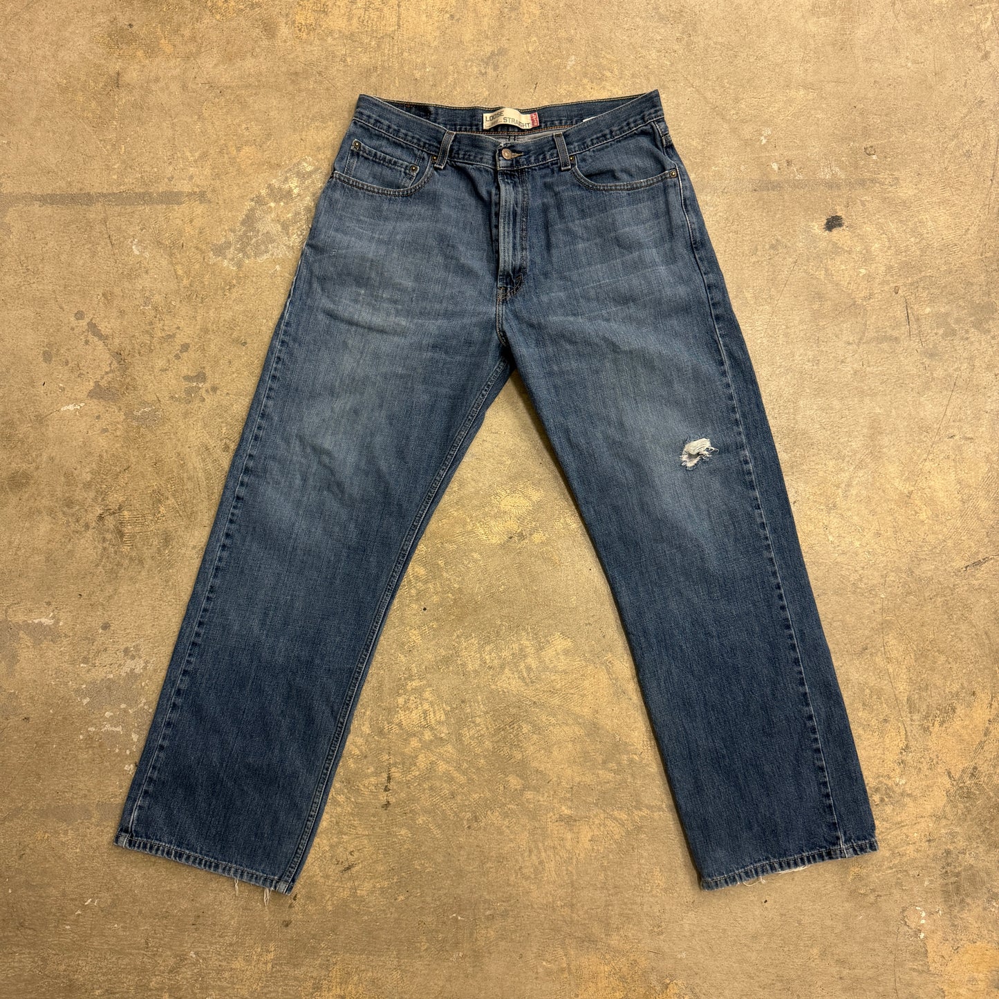 Levis Loose Strait Baggy Jeans Sz 36
