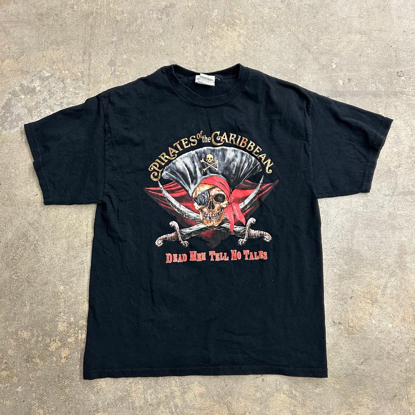 Vintage Pirates of the Caribbean Tee Sz L