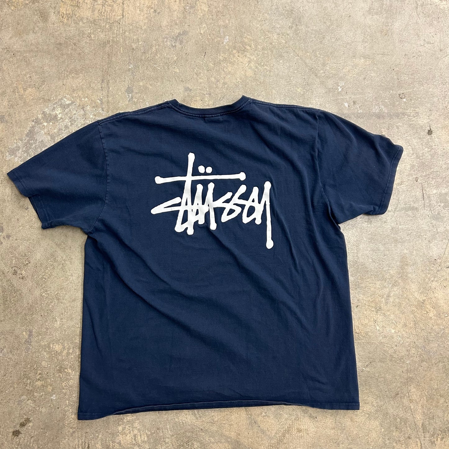 Stussy Navy Tee Sz XL