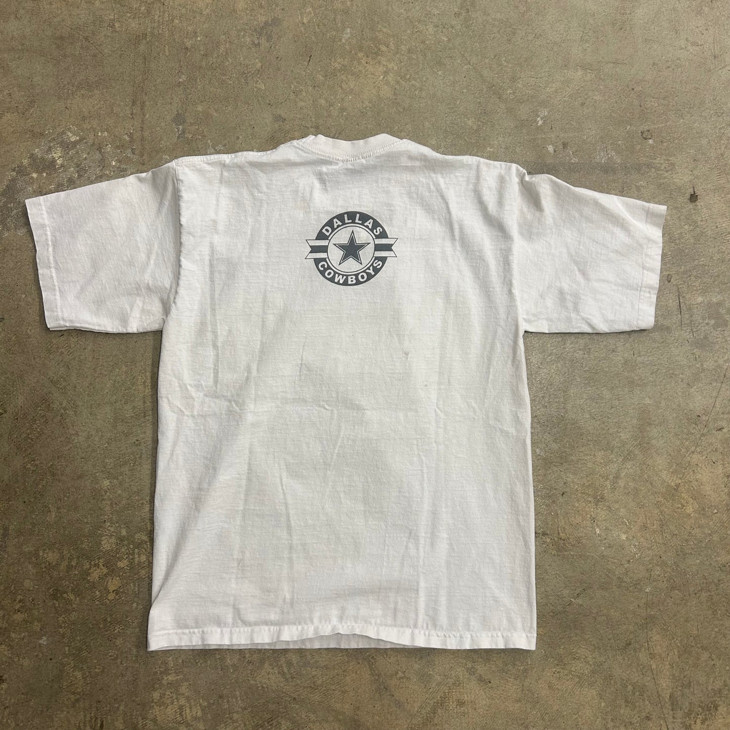 Vintage Cowboys White Tee Sz L