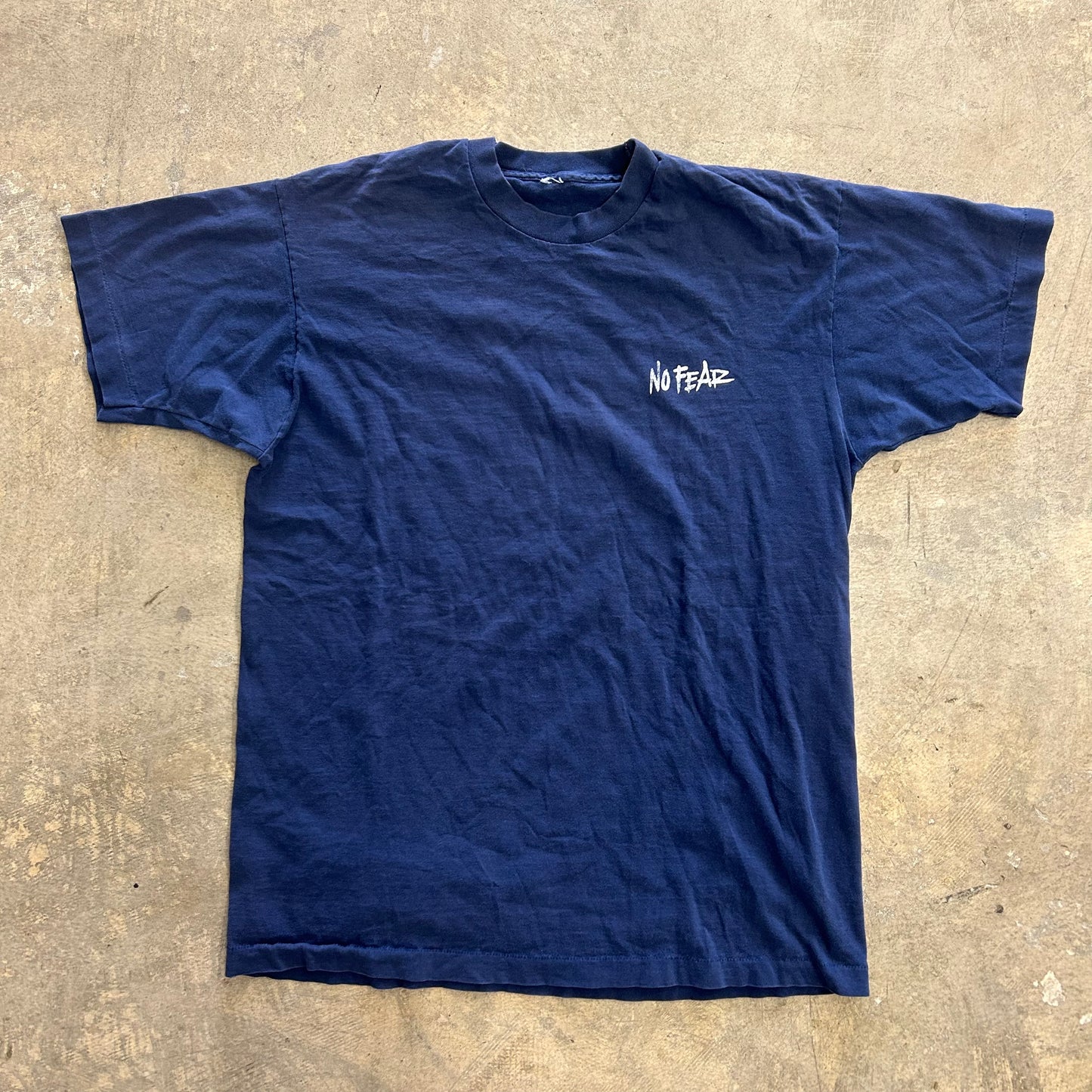 No Fear Navy Tee Sz XL