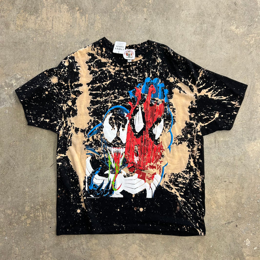 Venom Spider-man Bleached Tee Sz 2XL