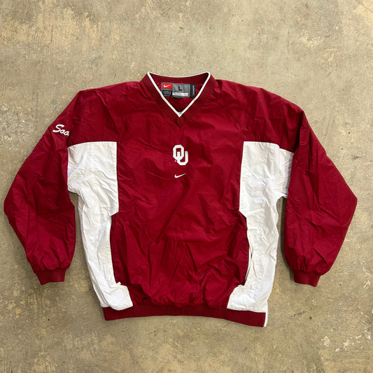 Oklahoma Football Nike Windbreaker Sz L