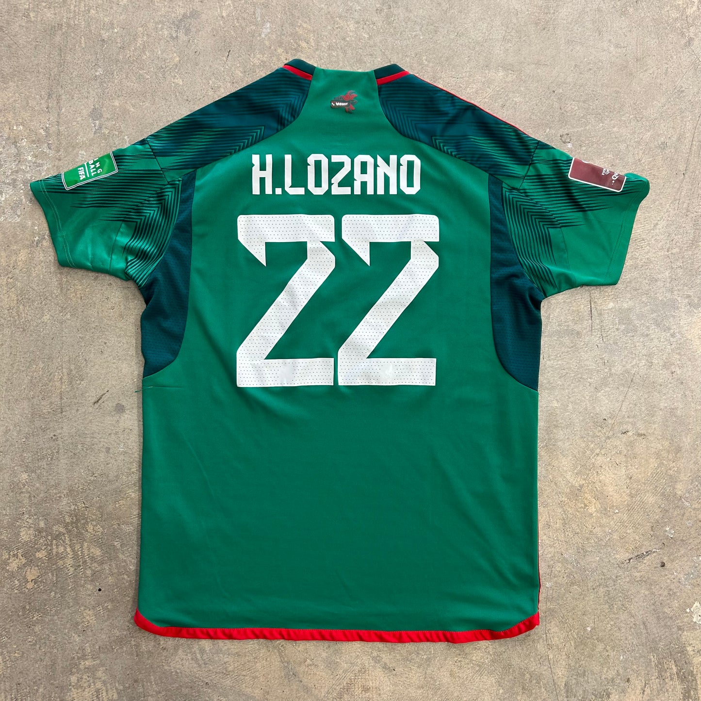 Mexico Home Jersey #22 H. Lozano Sz 2XL