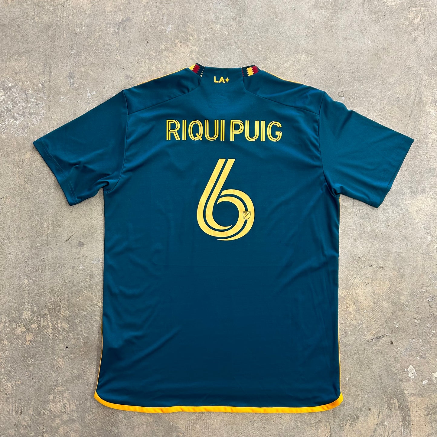 LA Galaxy #6 Riqui Puig Green Away Jersey Sz 2XL