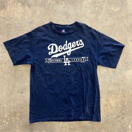 Dodgers Navy Tee Sz L