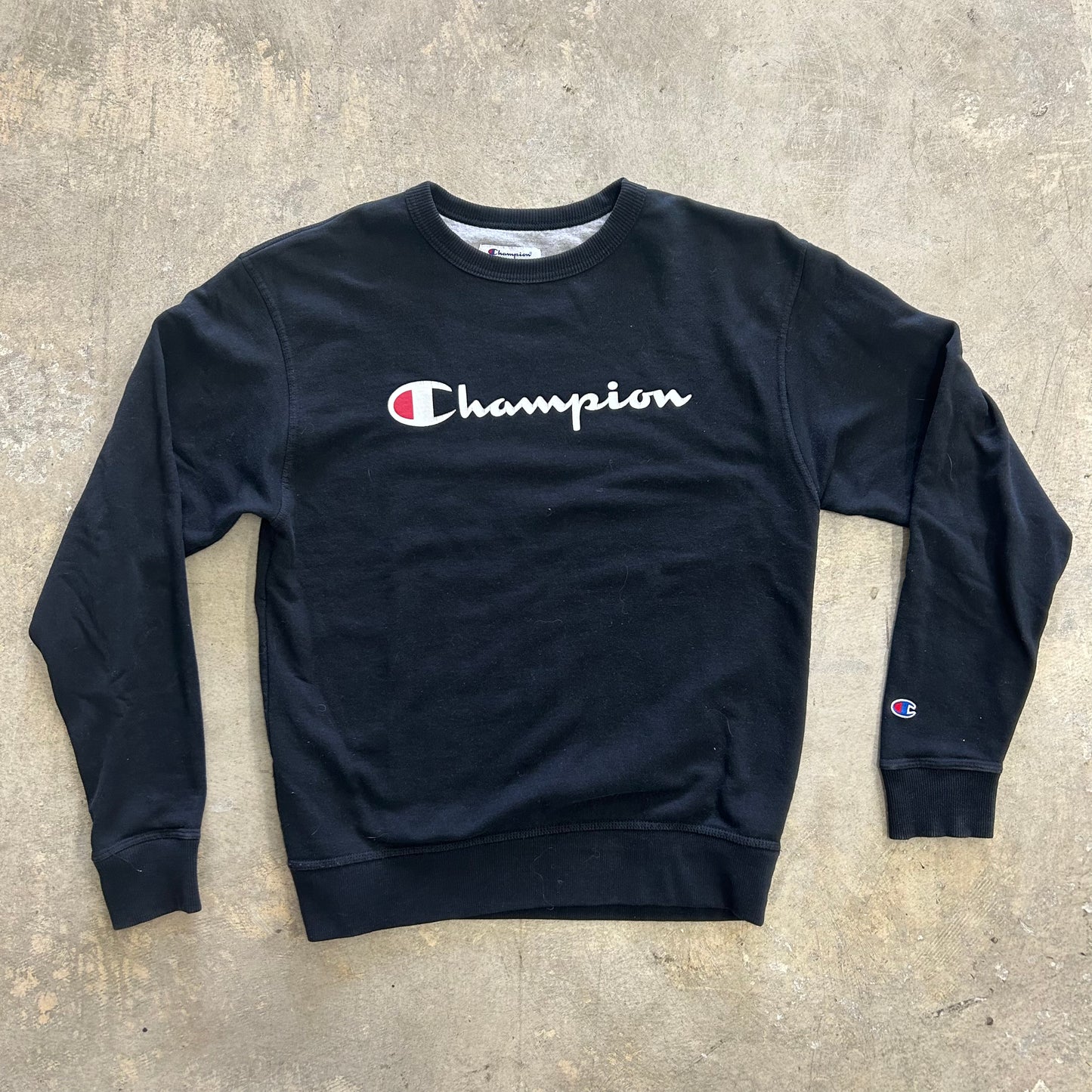 Champion Black Sweatshirt Sz M