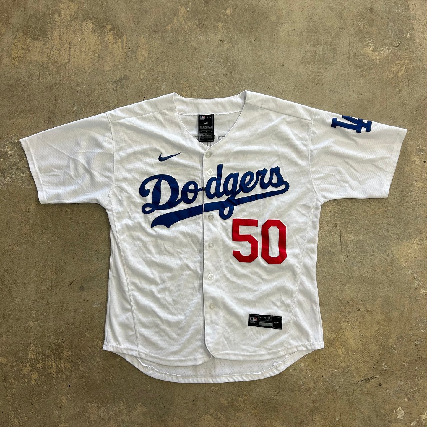 LA Dodgers #50 Mookie Betts Jersey Sz M