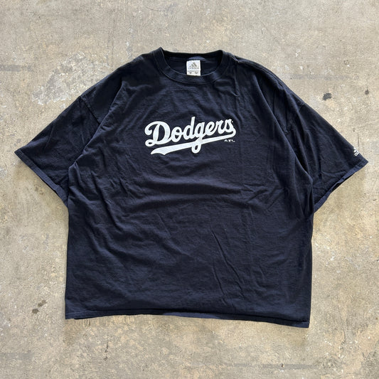 Dodgers Black Adidas Tee Sz 3XL