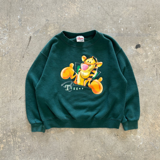 Tigger Green Kids Sweatshirt Sz M