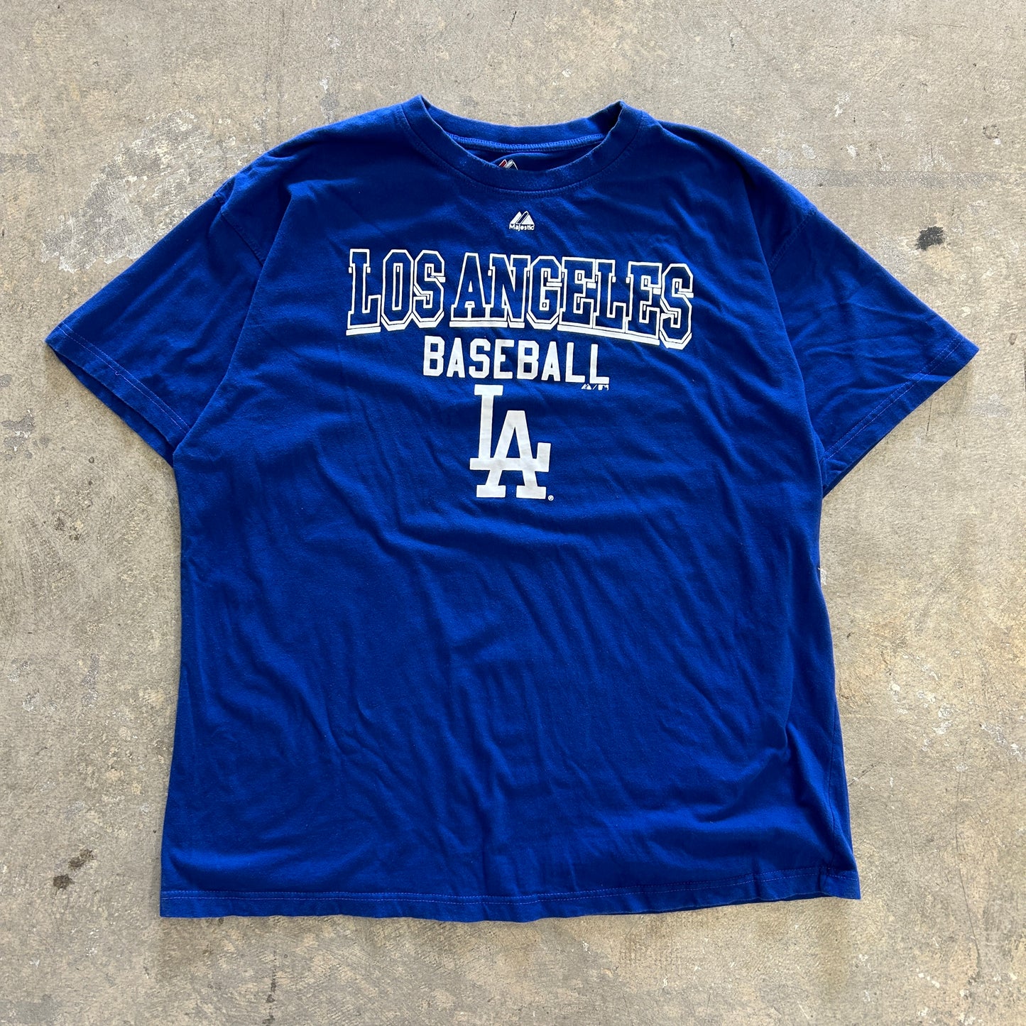 Dodgers Blue Majestic Tee Sz 3XL