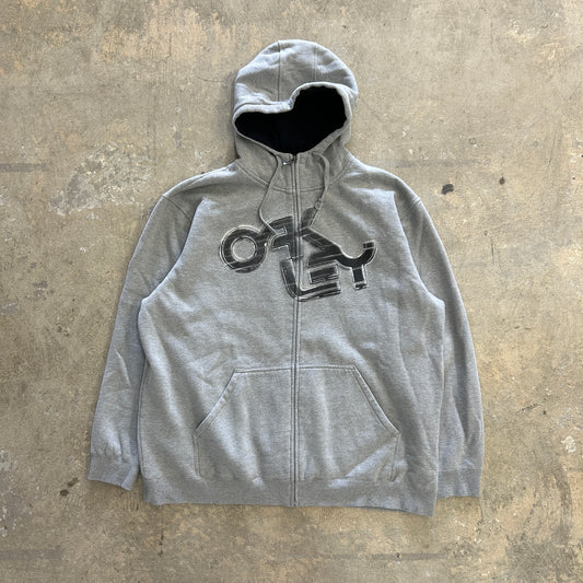 Oakley Grey Hoodie Sz 2XL