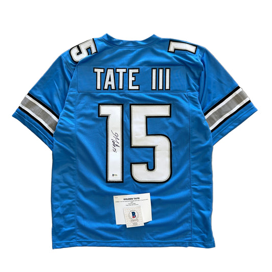 Golden Tate III Signed Jersey Authentic Becket Sz XL