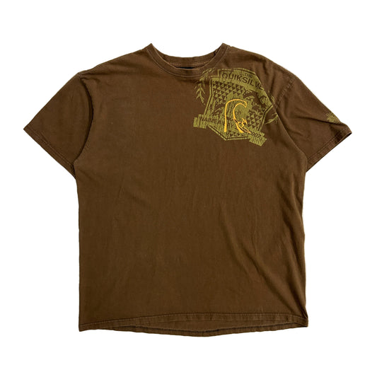 Quick Silver Brown 00's Tee