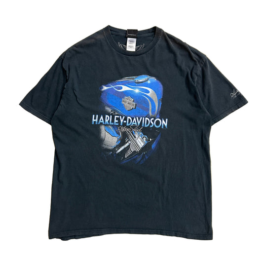 Harley Davidson Blue Motorcycle Tee