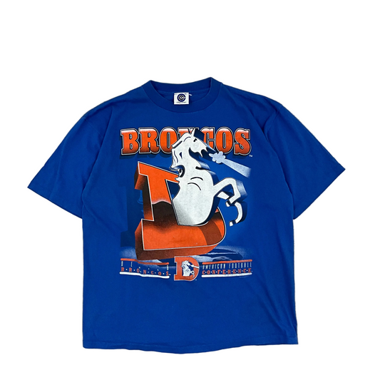 Vtg Denver Broncos Horse Tee