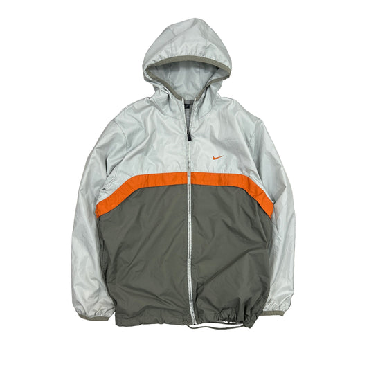 Nike Y2k Grey Orange Windbreaker