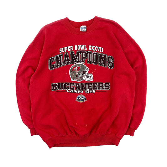 Vtg Tampa Bay Buccaneers Super Bowl 37 Champions Sweatshirt