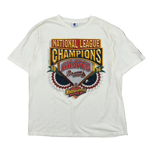 Vtg Atlanta Braves 1996 National League Championship Tee