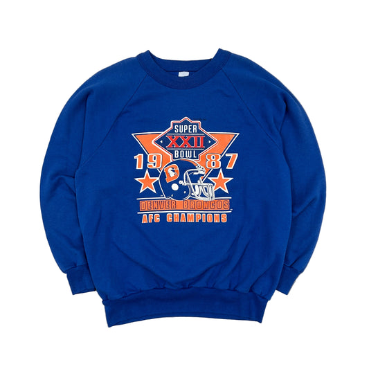 Vtg 1987 Denver Broncos Super Bowl Sweatshirt