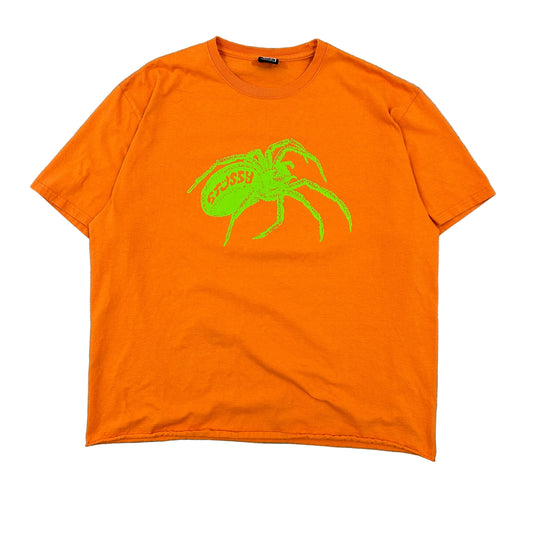 Stussy Orange Spider Tee (Boxy)